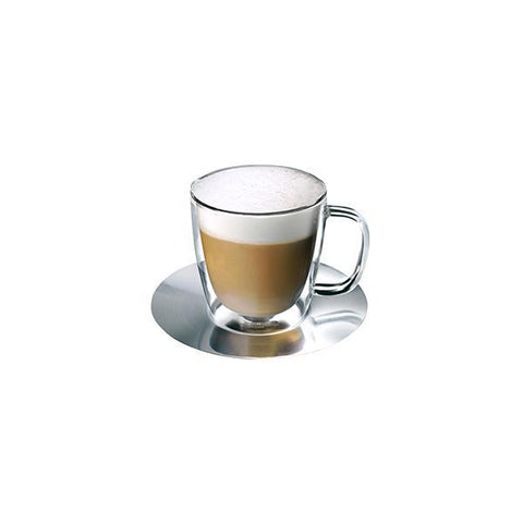 Athena NOVA DOUBLE WALL GLASS & SAUCER-220ml (2 sets/Pack) (Set)