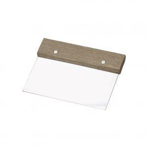 Chef Inox DOUGH SCRAPER-S/S 150x75mm WOOD HDL