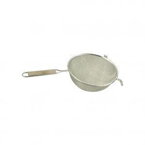 Metaltex STRAINER-FINE TIN MESH 160mm WOOD HDL - discontinued