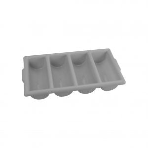 Chef Inox CUTLERY BOX-4-COMP GREY