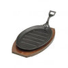 STEAK SIZZLER-CAST IRON 290x180mm BLACK HAMMERSTONE w/H (x12)
