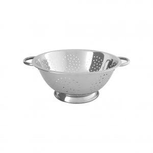 COLANDER-S/S 285x102mm 5.0lt 4mm HOLES WIRE HDL