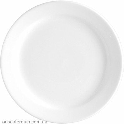 Vitroceram ROUND PLATE-230mm Narrow Rim WHITE EA