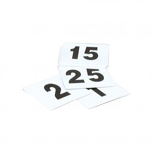 tablekraft TABLE NUMBER SET- 1-25 BLACK ON WHITE