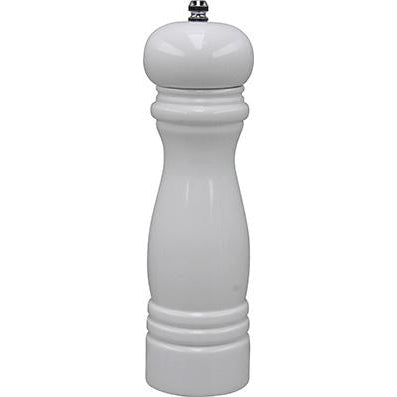 Chef Inox MILL-SALT/PEPPER-WHITE WOOD CERAMIC GEAR 215mm "TEMPO"