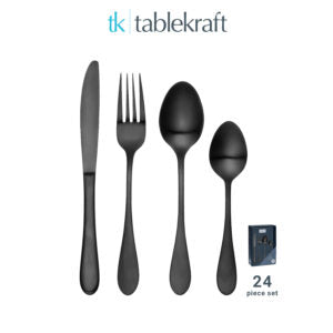Tablekraft SOHO INK 24pc CUTLERY SET Set