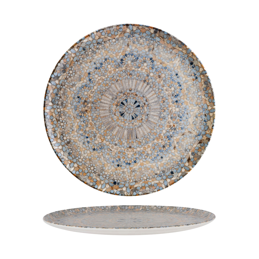 Bonna  LUCA MOSAIC ROUND COUPE PLATE 320mm (S-MT-LUCMZGRM32PZ (X6)