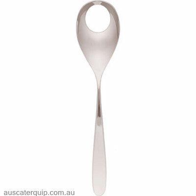 Tablekraft SERVING SPOON W/HOLE 18/10 ALASKA MIRROR