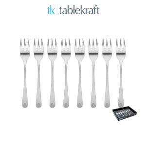 Tablekraft CAKE FORKS 8pc YORK Set