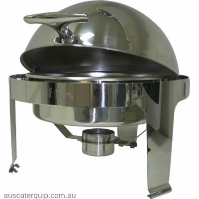 Chef Inox CHAFER-ROUND ROLLTOP Stainless Steel STACKABLE