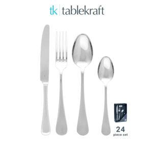 Tablekraft CUTLERY SET-24pc GABLE Set