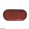 Tablekraft ARTISTICA OVAL PLATE COUPE 300x140mm REACTIVE RED EA