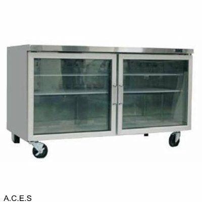 GREENLINE COMPACT BENCH REFRIGERATION GLASS DOORS 1553 mm wide