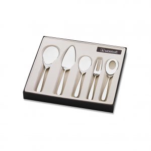 Tablekraft SERVING SET 5pc ALASKA MIRROR Set