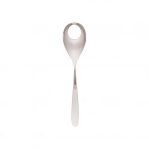Tablekraft SERVING SPOON W/HOLE 18/10 ALASKA MIRROR