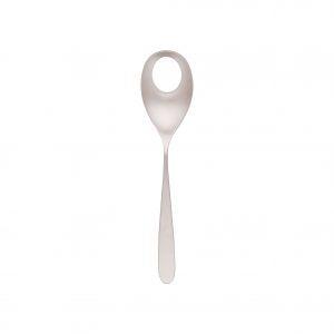 Tablekraft SERVING SPOON W/HOLE 18/10 ALASKA SATIN