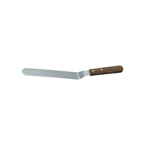 Chef Inox SPATULA--CRANKED Stainless Steel 150x27mm 6" Wood Handle