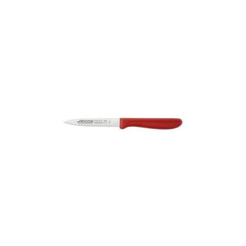 Arcos GENOVA PARING KNIFE RED HANDLE-100mm | SERRATED  (Each)