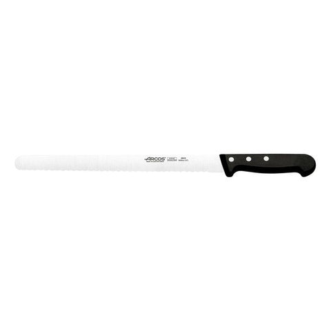 Arcos UNIVERSAL BREAD KNIFE-300mm, SERRATED BLACK HANDLE (Each)