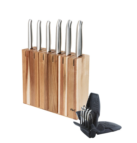 Furi Knives FURI-ACACIA WOOD KNIFE BLOCK SET 8PC 9/15x2/17/20CM (41369)