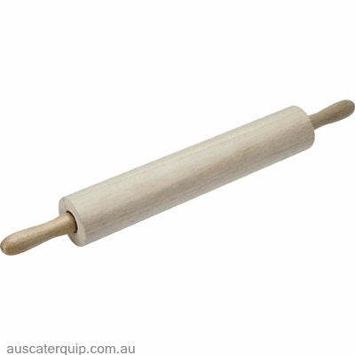 Chef Inox ROLLING PIN-WOOD WITH S/S BALL BEARINGS 330x70mm