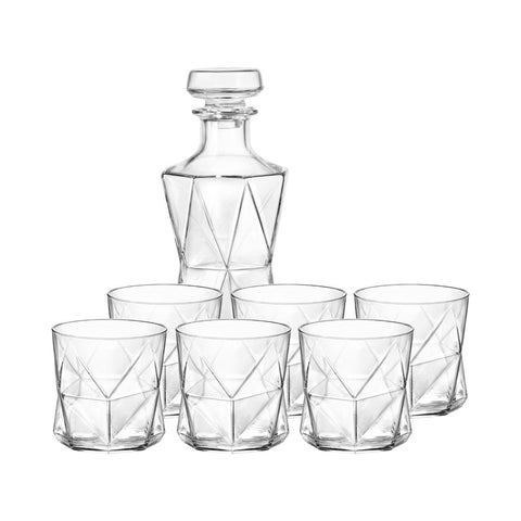 Bormioli Rocco CASSIOPEA- DECANTER AND TUMBLER SET-7PC (234525S01021990) (x2)