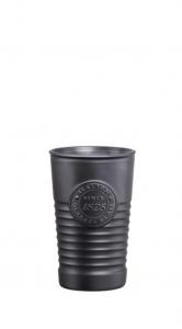 Bormioli Rocco OFFICINA1825-TUMBLER METALIC BLACK 300ml (5.40620MO) (x6)