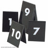 Tablekraft SET OF TABLE NoS 41-50 WHITE TEXT ON BLACK 50x55mm Set