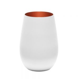 Stolzle  OLYMPIC TUMBLER 465ml MATT WHITE/BRONZE (x6)