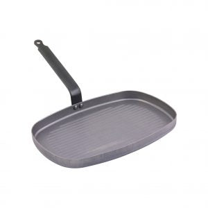 De Buyer GRILL PAN RECTANGULAR-380x265mm 1 HDL CARBONE PLUS