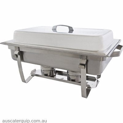 Hyperlux ROUND CHAFING DISH W/40CM S/S INSERT, STRAIGHT LEG