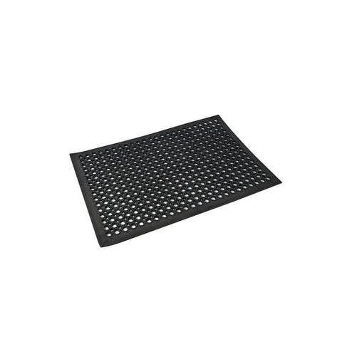 Trenton  BAR/KITCHEN RUBBER MAT-600x900mm BLACK (Each)