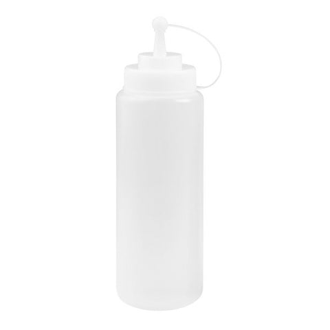 Trenton  SQUEEZE BOTTLE WIDE MOUTH-W/CAP | 1.0lt CLEAR (Each)