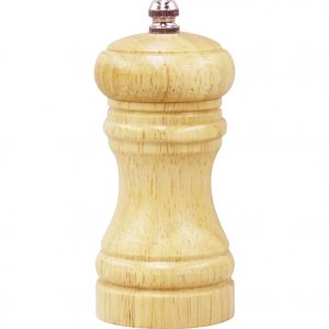 Chef Inox MILL-SALT/PEPPER-BIRCH WOOD CERAMIC GEAR 115mm "CAFE"