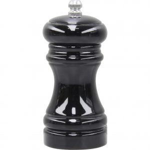 Chef Inox MILL-SALT/PEPPER-BLACK WOOD CERAMIC GEAR 115mm "CAFE"