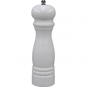 Chef Inox MILL-SALT/PEPPER-WHITE WOOD CERAMIC GEAR 215mm "TEMPO"