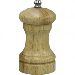 Chef Inox MILL-SALT/PEPPER-BIRCH WOOD CERAMIC GEAR 100mm "DUO" (x2)