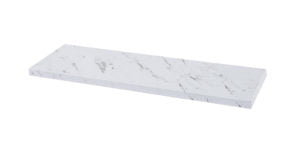 Zicco Melamine  FORM WHITE MARBLE RECT BOARD 530x162x18mm