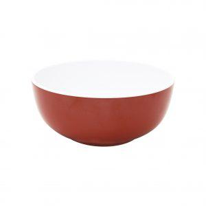 JAB JAB GELATO-RED/WHITE ROUND BOWL 150x60mm (x6)