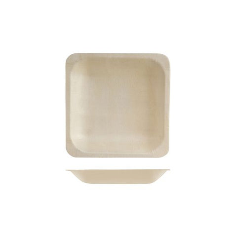 Design En Bouche  SQUARE BOWL-140x140mm | 10pcs/Pack BIO WOOD (Pack)