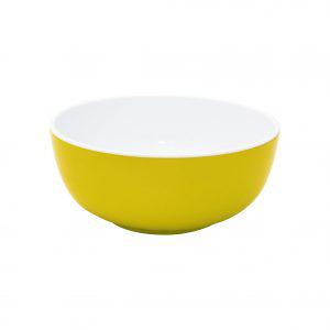 JAB JAB GELATO-YELLOW/WHITE ROUND BOWL 150x60mm (x6)