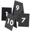 Tablekraft SET OF TABLE NoS 1-10 WHITE TEXT ON BLACK 50x55mm Set