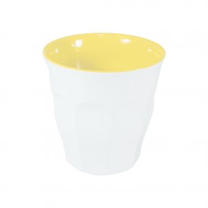 JAB JAB SORBET-LEMON/WHITE BODY TUMBLER 90mm 300ml (x6)