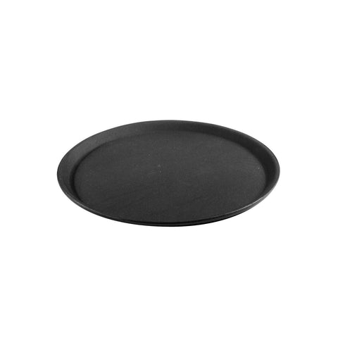 Trenton  ROUND NON SLIP TRAY-PLASTIC | 280mm Ø | 11" BLACK (Each)