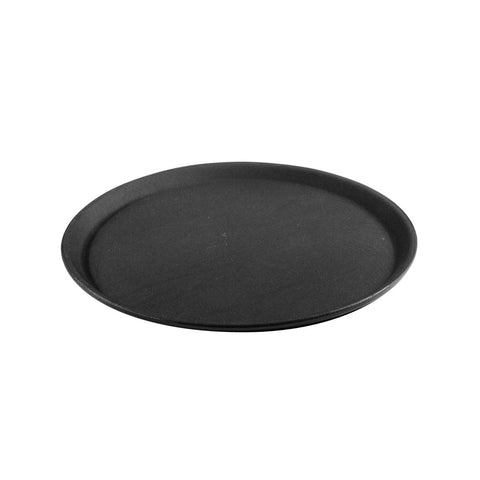 Trenton  ROUND NON SLIP TRAY-PLASTIC | 350mm Ø | 14" BLACK (Each)
