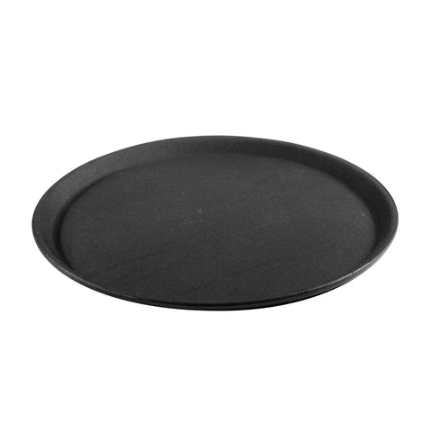 Trenton  ROUND NON SLIP TRAY-PLASTIC | 350mm Ø | 14" BLACK (Each)