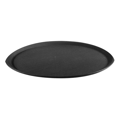 Trenton OVAL NON SLIP TRAY-PLASTIC | 680mm x 560mm | 27" BLACK (Each)