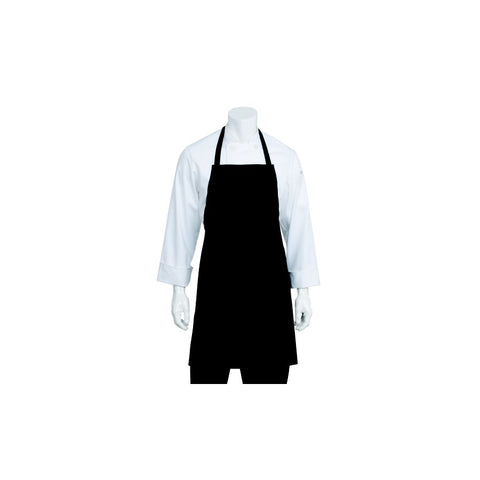 Black Bib Apron No Pocket