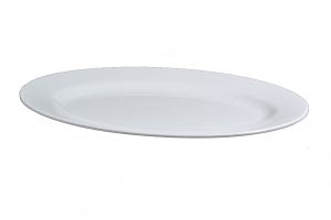 Superware OVAL PLATTER 360mm RIMMED WHITE (20124) (x12)