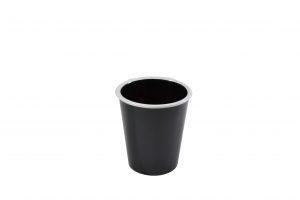 JAB JAB VINTAGE BLACK/WHITE RIM ENAMEL LOOK TUMBLER 80x90mm (x6)